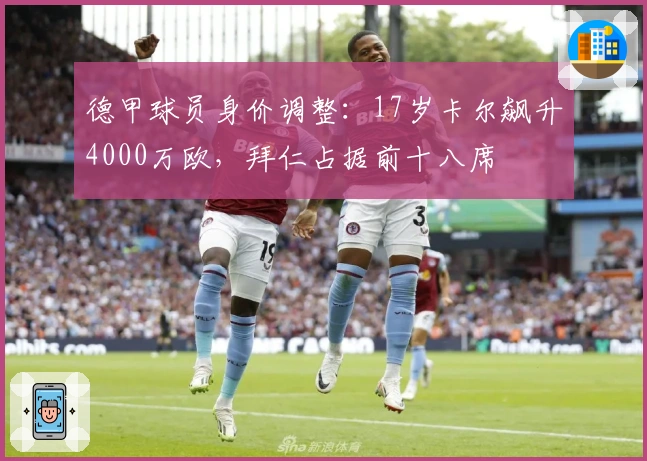 德甲球员身价调整：17岁卡尔飙升4000万欧，拜仁占据前十八席